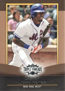 2011 Topps Triple Threads Baseball Sepia #61 Jose Reyes 132/625 - Picture 1 of 2