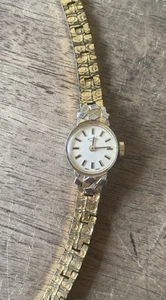 Vintage Rotary Ladies Watch 10K Rolled Gold Strap Swiss Made For Spares/ Repairs - Picture 1 of 18