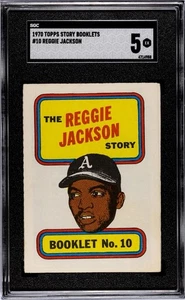 1970 Topps Reggie Jackson #10 Booklets SGC 5 Oakland Athletics - Bild 1 von 2