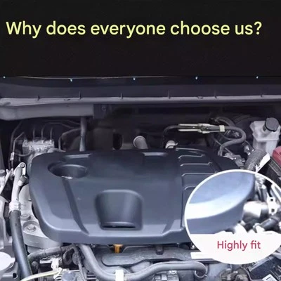 ABS Auto Front Engine Cover Bonnet Hood Cover black For Nissan Kicks 2017-20206b Foto 1 de 4