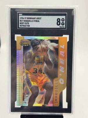 Bowman's Best Cuts Shaquille Shaq O'neal 1996 troquelado refractor Lakers BC7 SGC 8 Foto 1 de 2