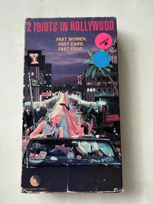 2 IDIOTS IN HOLLYWOOD Super Rare VHS tape Jim McGrath, Jeff Doucette - Image 1 of 4