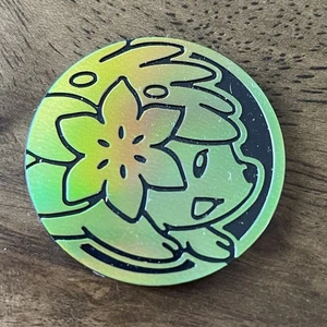 Pokemon TCG Light Green Shaymin Coin - Picture 1 of 2