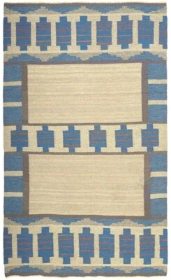 Handmade Vintage Kilim Rugs – Swedish Scandinavian Flatweave, Unique & Timeless - Image 1 of 3