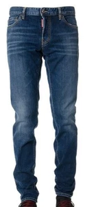 DSQUARED2 Herren Slim Jeans Jeans IT48 W34 Blau Denim S74LB0565S30664470 Neu mit Etikett - Bild 1 von 23
