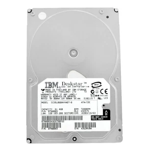Hard Drive IBM 60GB IC35L060AVVA07-0 7200RPM ATA 3.5" Inch 07N8083 - Picture 1 of 5