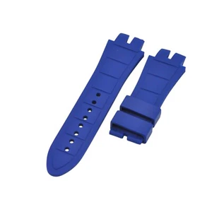 Uhrenarmband 28 mm blau Kautschuk für Roger Debuis Excalibur 45 - Bild 1 von 6
