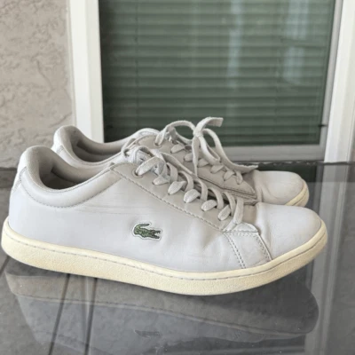 Zapatillas deportivas de cuero Lacoste Hydez 318 2P para mujer 8 grises preppy de inspiración vintage Foto 1 de 4