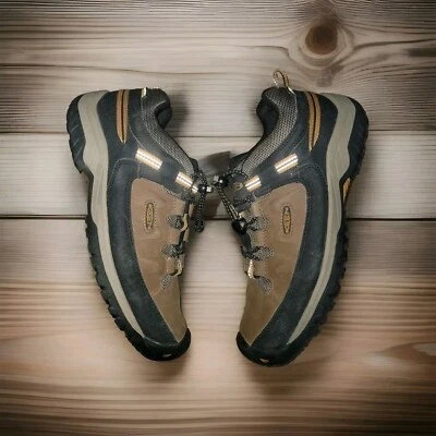 Мужские водонепроницаемые ботинки Keen Targhee Low размер 6 США цвет Khani Tan Depths/Forest Night - Изображение 1 из 4