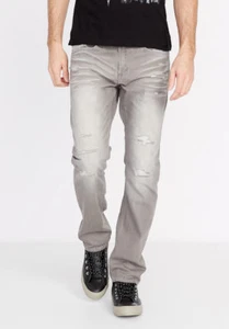 119 $ Buffalo BPM12033 EVAN schmale graue Destroyed-Jeans 30 32 33 34 36 - Bild 1 von 3