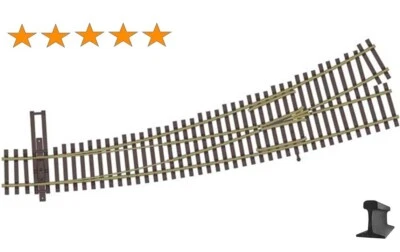 Walthers HO Scale ~ New ~ Code 83 ~ DC/DCC ~ Left Curved Turnout 24/36 ~ 83067 - Image 1 of 2