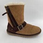 UGG Australia Women BLAISE Sheepskin Brown Chestnut Winter Snow Boots - Size 6
