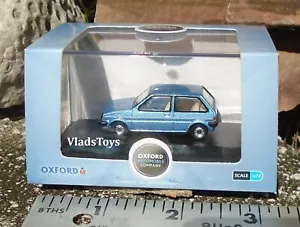 Oxford Auto Diecast 1/76 Scale Austin Mini Metro - Denim Blue Metallic 76MET002 - Picture 1 of 3