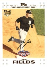 2007 Topps Opening Day Gold White Sox Baseball Card #175 Josh Fields /2007