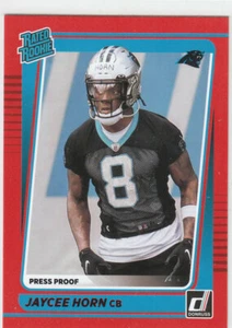 2021 Donruss Red Press Proof Rated Rookie #329 Jaycee Horn Panthers R/C - Picture 1 of 1