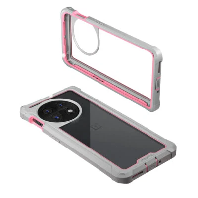 Funda Trasera Transparente Antigolpes 360 Cobertura Completa Rosa para OnePlus 11 5G (2023) Foto 1 de 4