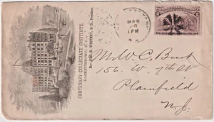 Hackettstown NJ Illust advt Centenary Collegiate Institute 1893 2c #231 (g101) - Picture 1 of 2