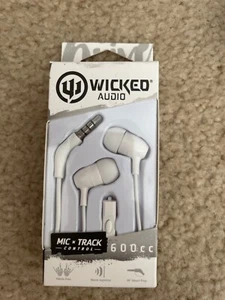 Wicked Audio Earbuds with MIC and Track 600cc - Picture 1 of 2