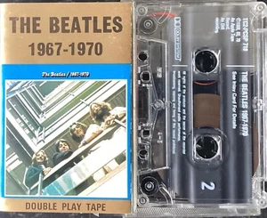 THE BEATLES~1967 - 1970 ( BLUE ALBUM)~DOUBLE PLAY CASSETTE ALBUM~APPLE - Picture 1 of 3