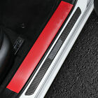 2pcs Fit For Dodge Charger Challenger Carbon Fiber Door Scuff Sill Anti Scratch