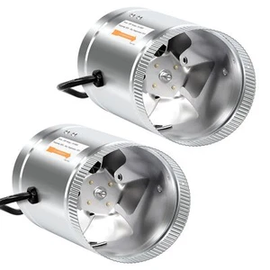 6 Inch Inline Booster Duct Fan 240 CFM HVAC Exhaust Ventilation Blower 2 Packs - Picture 1 of 7