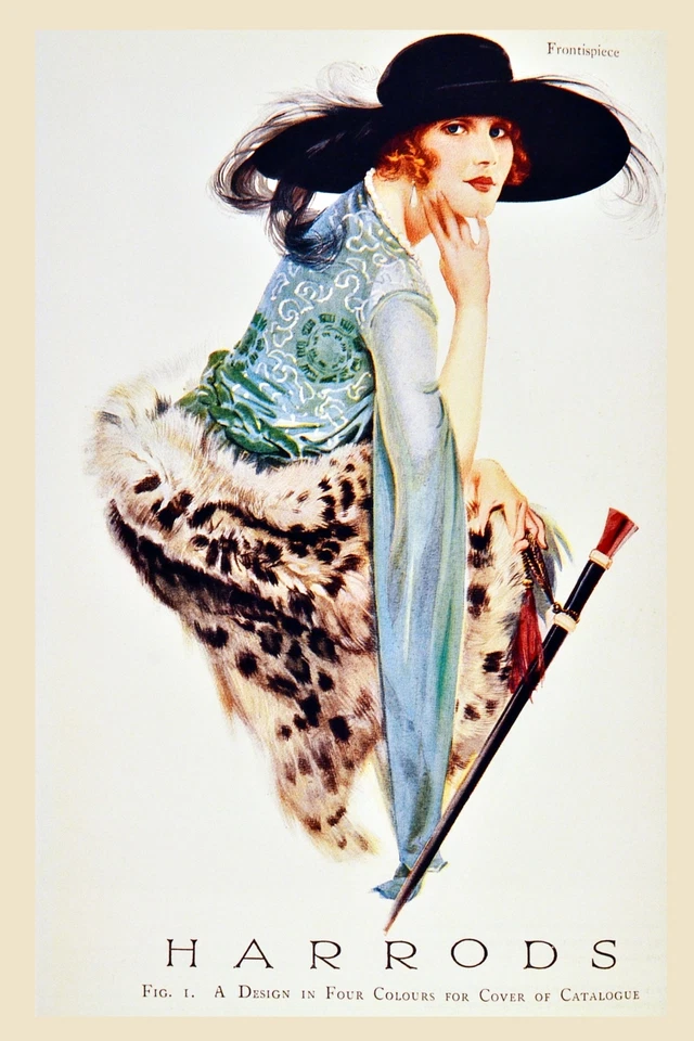 Decoration poster.Interior design Art.Retro fashion.Pretty redhead.6350 - Image 1 of 1