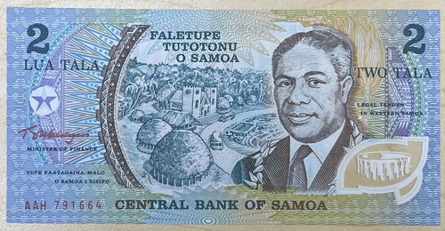Banconota Commemorativa Samoa Occidentali 2 Tala 2003 - Polimero Prefisso AAN FDS - Foto 2