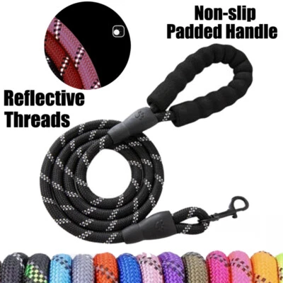 Große Robuste Hundeleine Nylon-Leine Seilgriff Trainings-Gehgeschir *? - Image 1 of 4