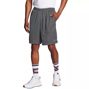 Champion Pantaloncini Uomo Maglia Lunga 9" con Tasche, Erica Granito, Media - Foto 1 di 5