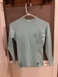 Girls ls O'NEILL rash guard green SZ L GUC 😊FAST SHIP 😊 - Picture 1 of 8