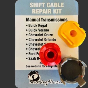 Chevrolet Spark Manual Transmission Shift Cable Repair Kit w/ 2 bushings. Easy - Picture 1 of 12