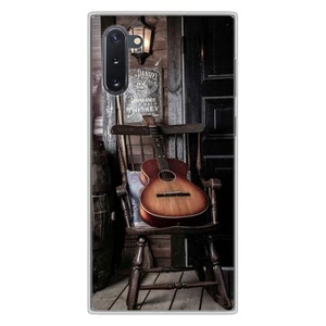 Coque en silicone imprimée compatible Samsung Galaxy Note 10 Guitare - Photo 1 sur 6