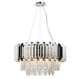 Ceiling Light Silver Valetta 6 Polished Nickel Endon 76430 - Picture 1 of 8