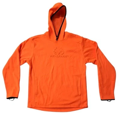 Realtree Youth Hunting Blaze Orange Tech Hoodie Scent Control  Pullover Large - Image 1 of 4
