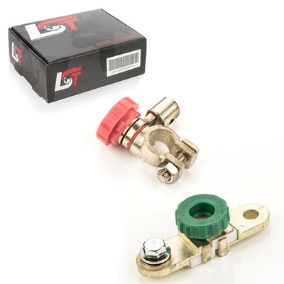 2x Interruptor de desconexión de batería de coche aislador con botón redondo rojo verde para JEEP Foto 1 de 4