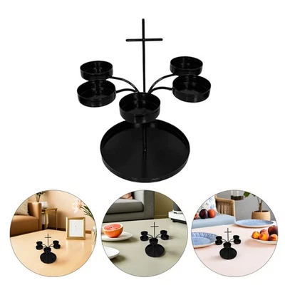  Tea Light Holders Christian Memorial Candle Cemetery Lantern Stand - Image 1 of 4