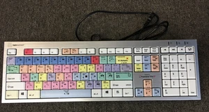 Logic Keyboard LXH-JME7596H USB Tastatur Designed for Premiere Pro Silver - Bild 1 von 7