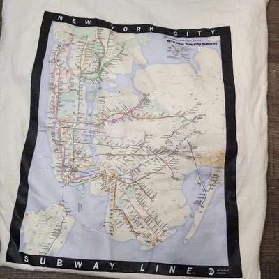 Camisa Mapa Metro Nueva York Vintage Nueva York Años 90 Talla Grande Foto 1 de 4