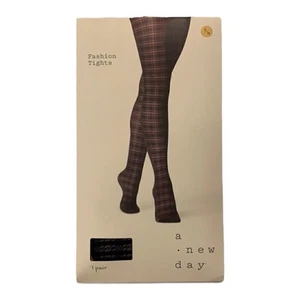 A New Day Black Fashion Tights NWT S/M - Picture 1 of 1