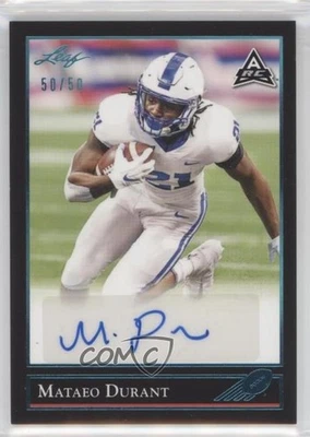 2021 Leaf Memories 1992 Base Platinum Spectrum /50 Mataeo Durant #BG-MD1 Auto - Image 1 of 2