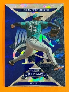 Jurrangelo Cijntje 2025 Panini Crociata (RC,SP) Blu Rifrattore Ghiaccio Crepato #56 - Foto 1 di 2