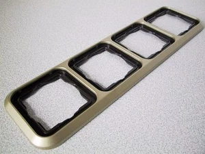 KOPP Abdeckrahmen 4-fach Rahmen AMBIENTE champagner UP Unterputz 4fach - Bild 1 von 1