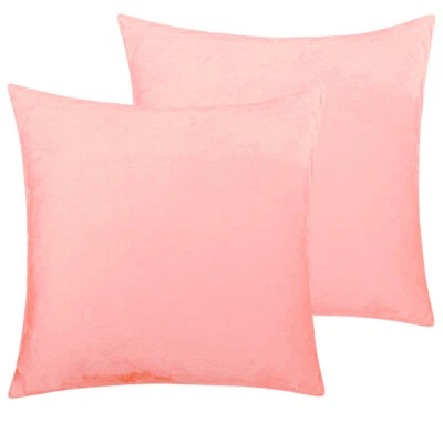 Throw Pillow Cover Set of 2 Sofa Decor Velvet Cushion Case Machine Washable - Image 1 of 4