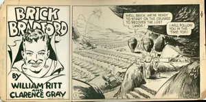 Clarence Gray 1944. Ladrillo Bradford. Naves espaciales tempranas en la historia del cómic. - Imagen 1 de 3