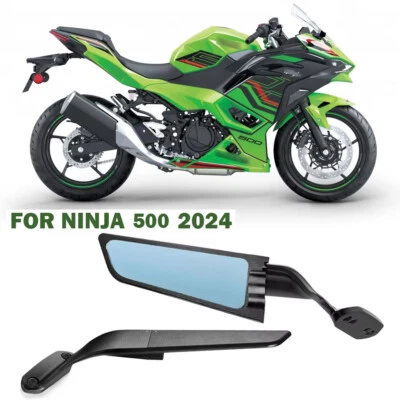Pair Rearview wing Mirrors Adjustable For KAWASAKI NINJA 500 NINJA500 SE 2024  - Image 1 of 4