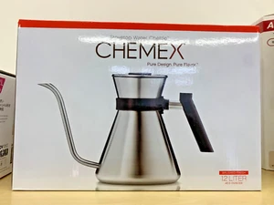 Chemex Chettle Estufa Cuello de Ganso Hervidor! Café té acero inoxidable cepillado - Imagen 1 de 6