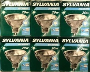 6 x SYLVANIA Dichroic Halogen Lamp 20w 12v 21765 - Picture 1 of 2
