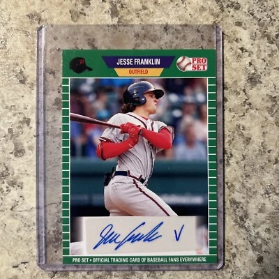 2021 Leaf Pro Set baseball Autographs Green #PS-JF2 Jesse Franklin V (AU, RC) - Image 1 of 2