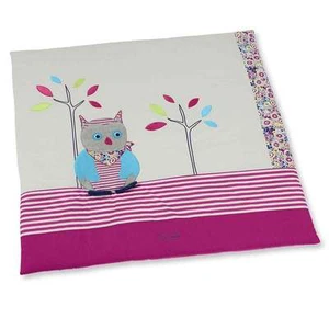 Sterntaler Krabbeldecke Eule Emilie grau brombeer 100x100cm Baby Decke 9101621 - Bild 1 von 1