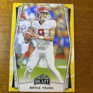 Bryce Young Leaf Draft Yellow Parallel Leaf Trading Cards 2022 - Picture 1 of 4